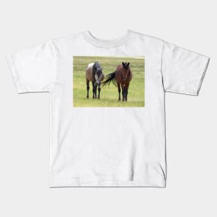 Wild horses, wildlife, gifts, California, True Beauty Kids T-Shirt